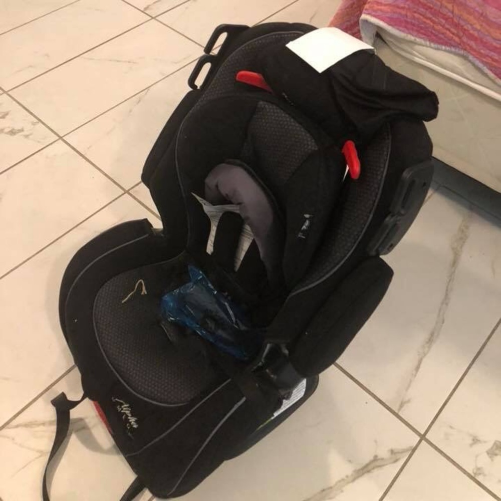 A car seat for baby never used